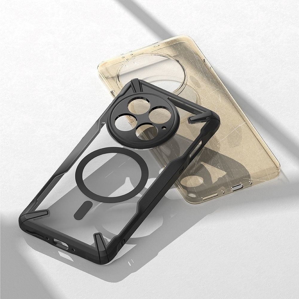 Ringke OnePlus 13 Fusion X Bagside Cover - MagSafe Kompatibel - Sort / Gennemsigtig