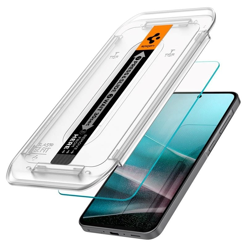 Samsung Galaxy A36 (5G) - Spigen EZ Fit Glas tR Skærmbeskyttelse - 2 stk - Case Friendly - Gennemsigtig