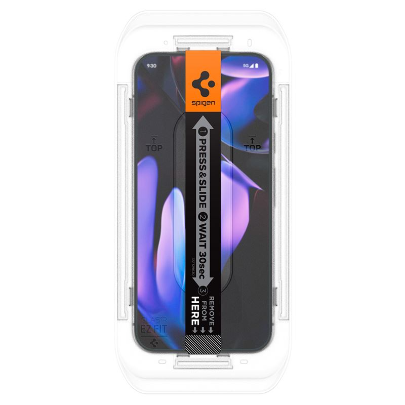 Spigen Google Pixel 10 / 10 Pro / 9 / 9 Pro EZ Fit Privacy Skærmbeskyttelse 2-Pack - Gennemsigtig / Sort