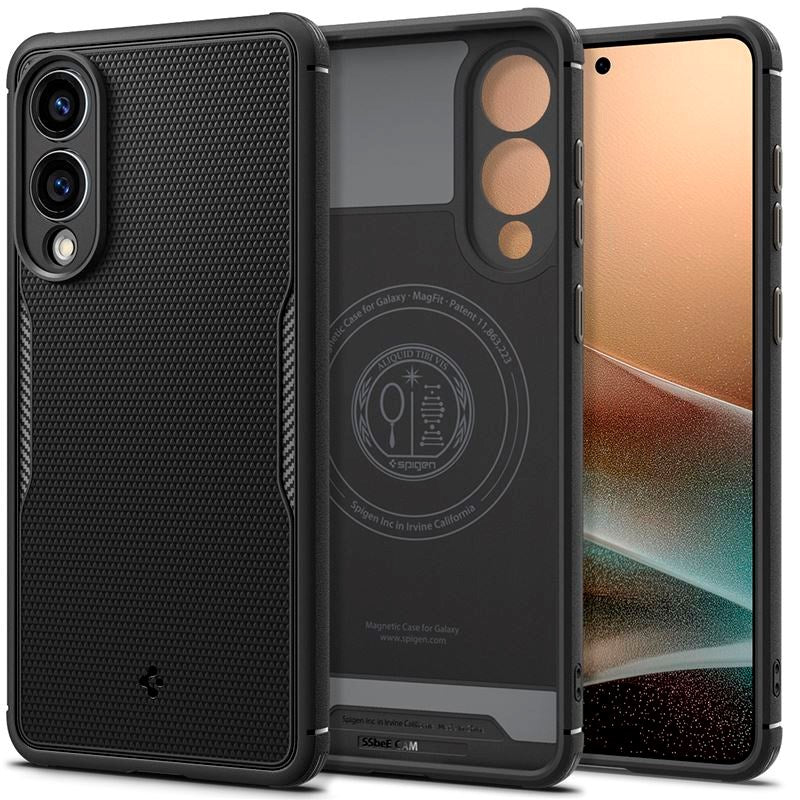 Samsung Galaxy S25 Edge - Spigen Core Armor Cover - MagSafe Kompatibel - Mat Sort