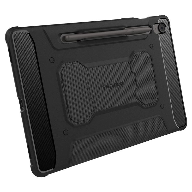 Samsung Galaxy Tab S10 FE+ (Plus) Spigen Rugged Armor Pro Flip Cover - Sort