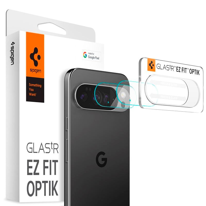 Spigen - Google Pixel 10 Pro XL - Glass tR EZ Fit Optik Kameralinsebeskyttelsesglas - 2 stk - Gennemsigtig
