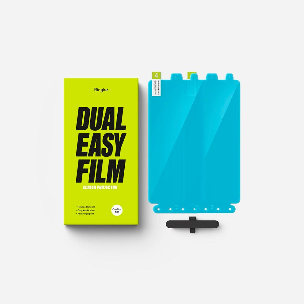 OnePlus 13R - Ringke Dual Easy Skærmbeskyttelsesfilm - 2 stk - Gennemsigtig