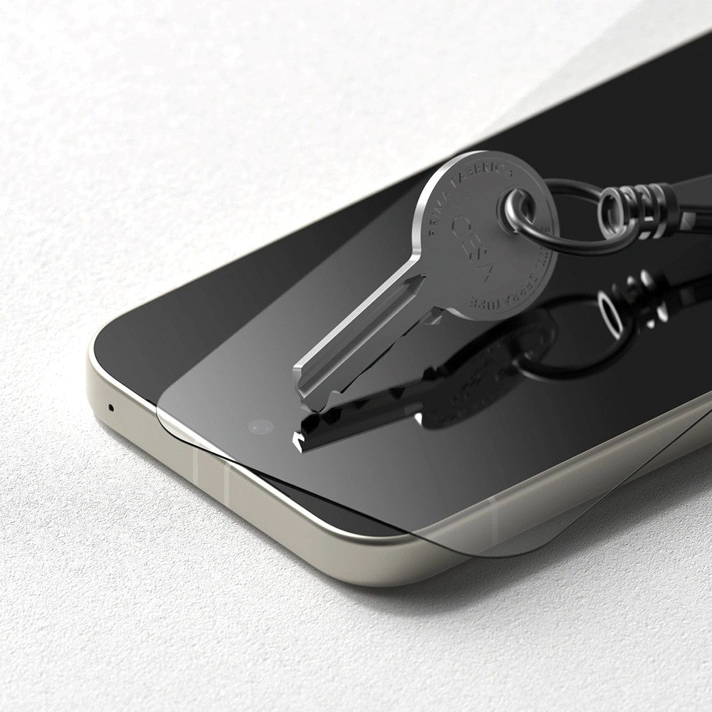 Ringke Google Pixel 9a Easy Slide Hærdet Glas Screen Protector – 2 Stk. – Gennemsigtig