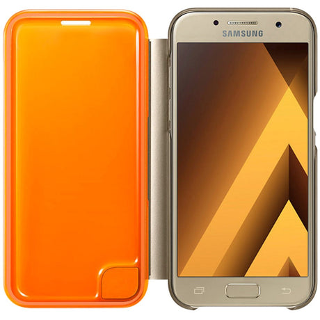 SAMSUNG Galaxy A3 (2017) Neon Flip Cover - Guld