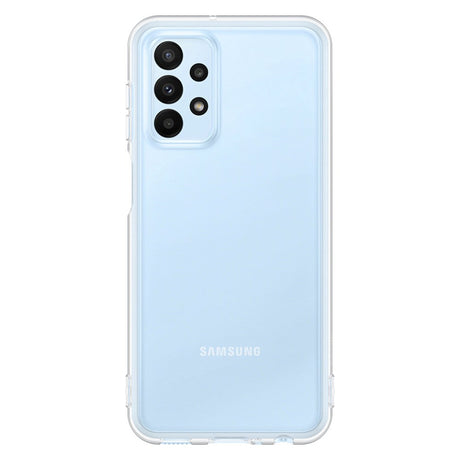 Original Samsung Galaxy A23 / A23 (5G) Soft Clear TPU Bagside Case EF-QA235TTEGWW - Gennemsigtig