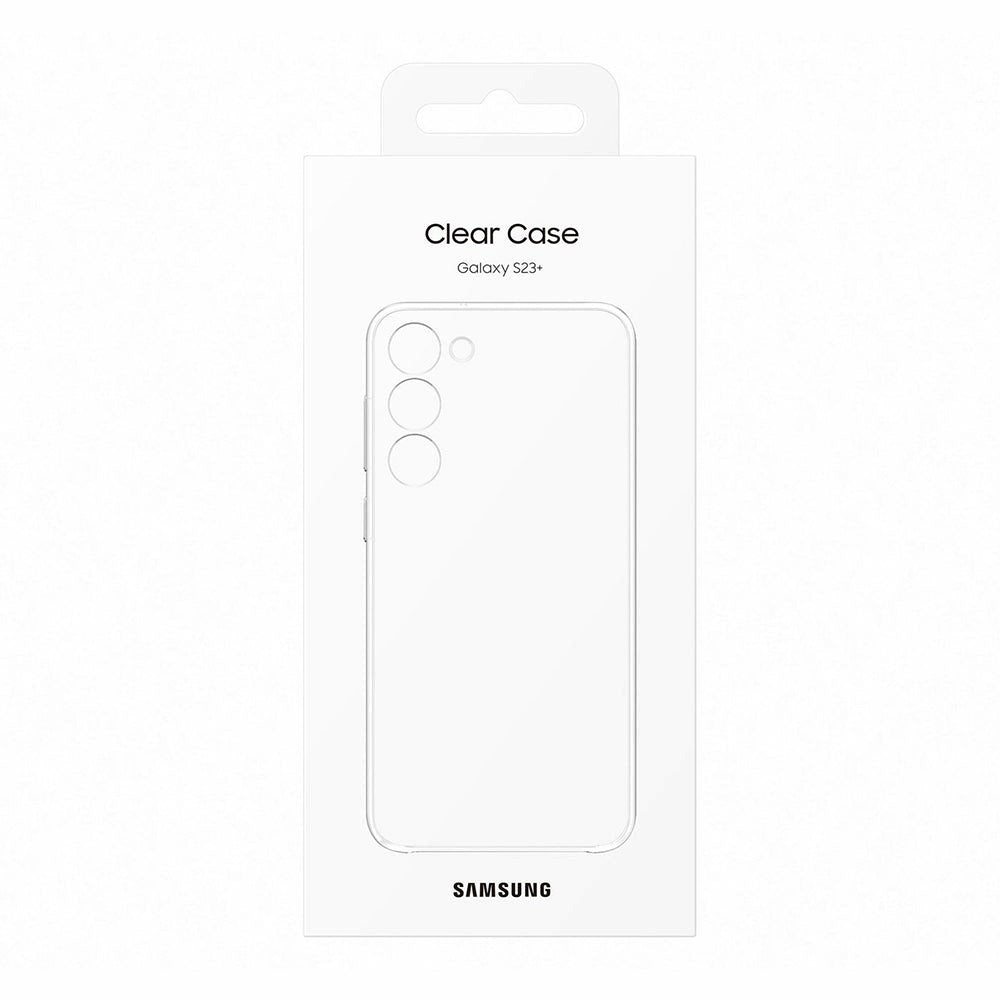 Original Samsung Galaxy S23+ (Plus) Clear Bagside Cover EF-QS916CTEGWW - Gennemsigtig