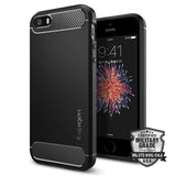 SPIGEN iPhone 5/5S/SE Rugged Armor Cover - Sort