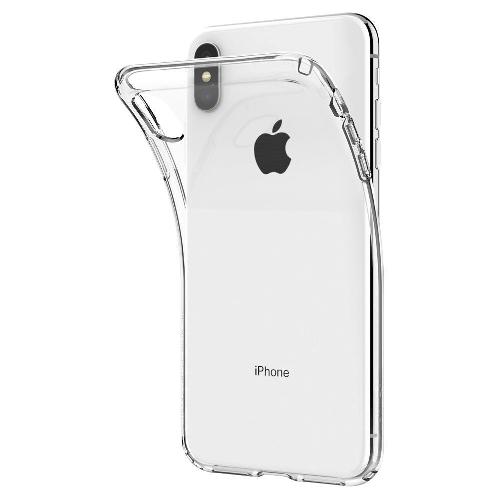 Spigen iPhone X / Xs Liquid Crystal Bagside Cover - Gennemsigtig