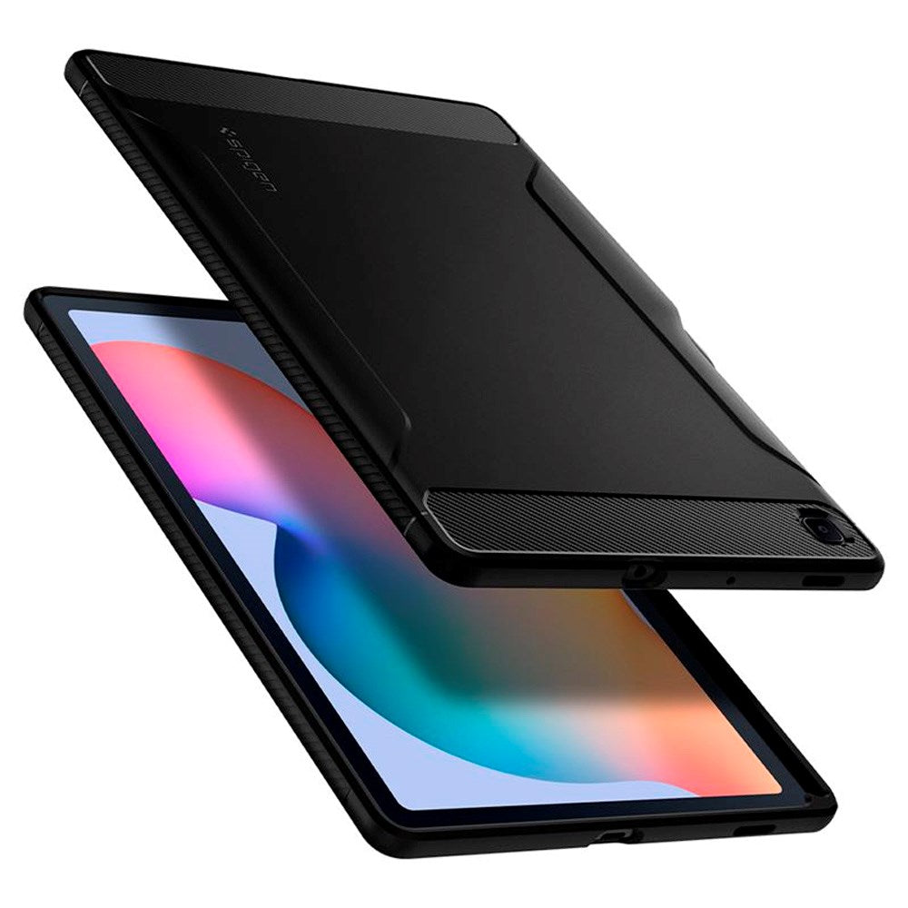 Samsung Galaxy Tab S6 Lite (2020 - 2024) - Spigen Rugged Armor Cover - Sort