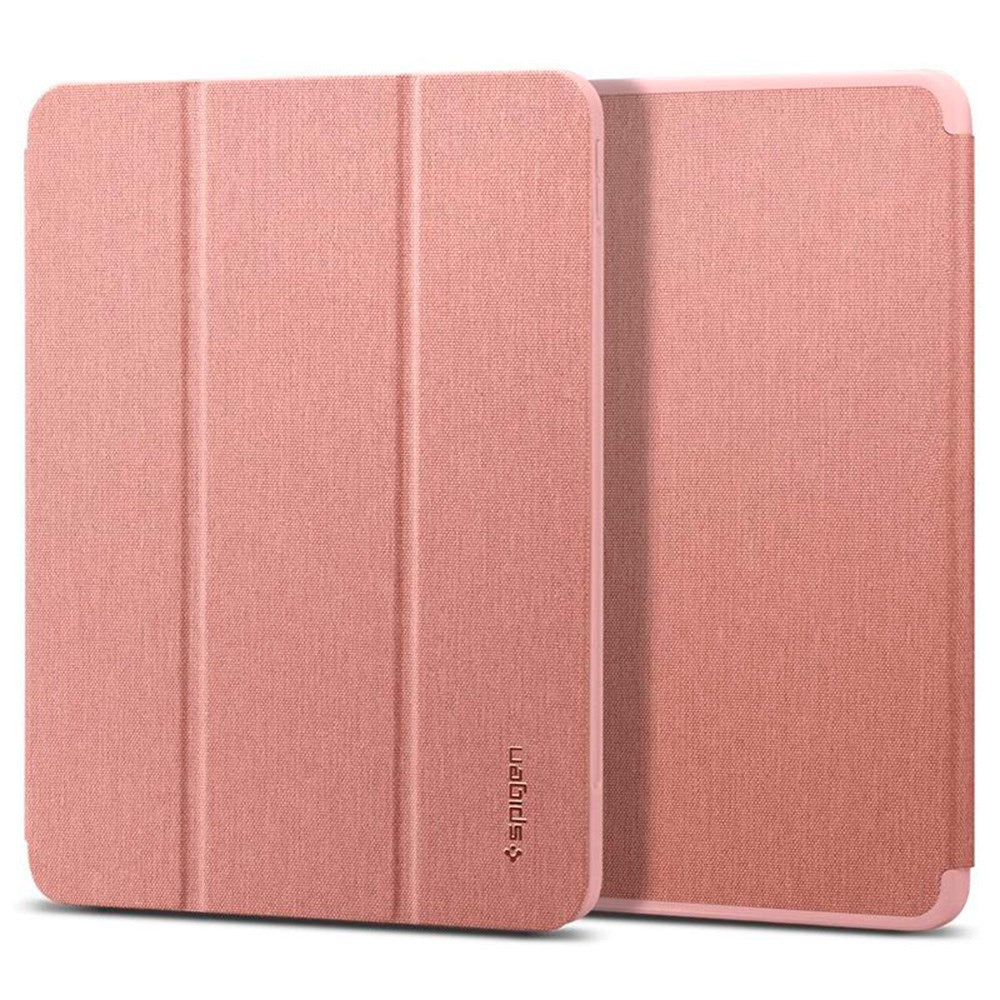 Spigen iPad Air 10.9-11" (2025-2020) Urban Fit Stof Flip Cover m. Pen Holder - Rose Gold