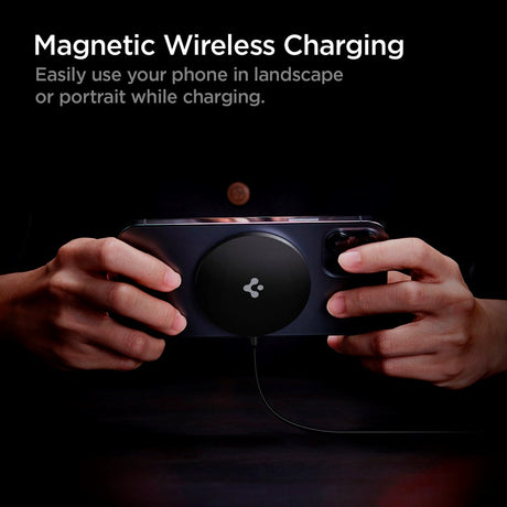 Spigen Power Arc Arcfield 7.5W Trådløs Oplader - Sort