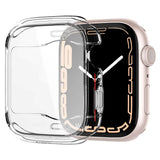 Spigen Apple Watch 9/8/7 (45mm) Ultra Hybrid Plastik Cover m. Skærmbeskyttelse - Crystal Clear