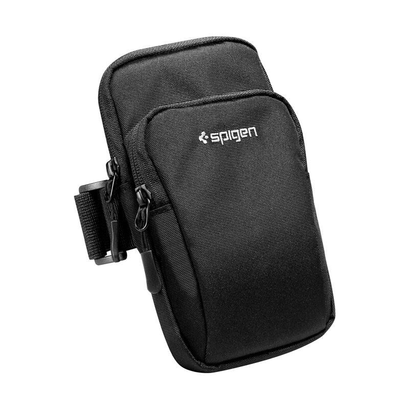 Spigen Dynamic Shield Løbearmbånd (Maks. Mobil: 195 x 113mm) - Sort