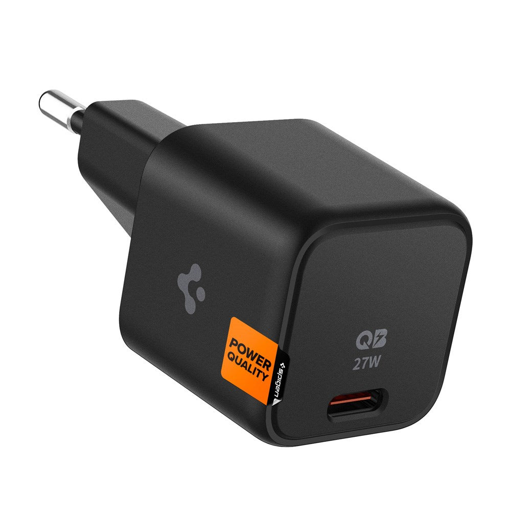 Spigen ArcStation 27W PD USB-C Vægoplader - Sort