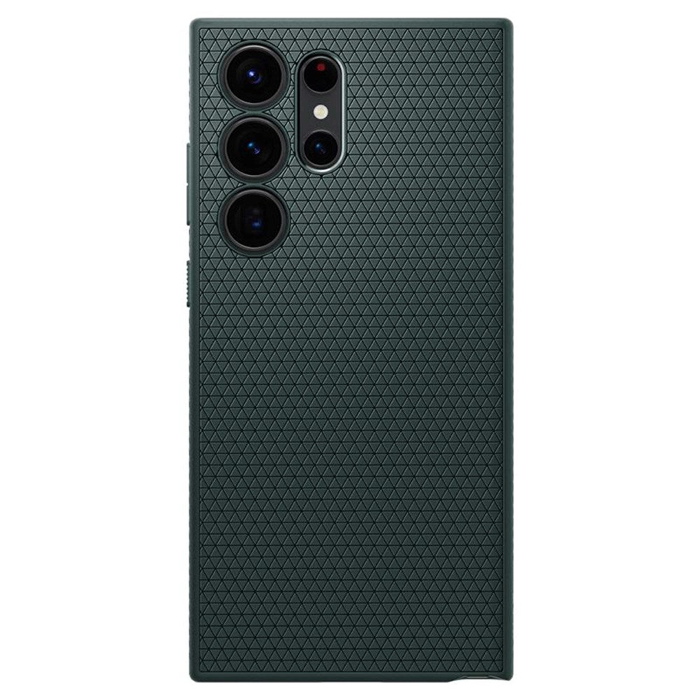 Samsung Galaxy S23 Ultra - Spigen Liquid Air - Fleksibelt Plastik Cover - Grøn