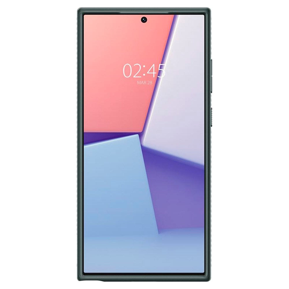 Samsung Galaxy S23 Ultra - Spigen Liquid Air - Fleksibelt Plastik Cover - Grøn