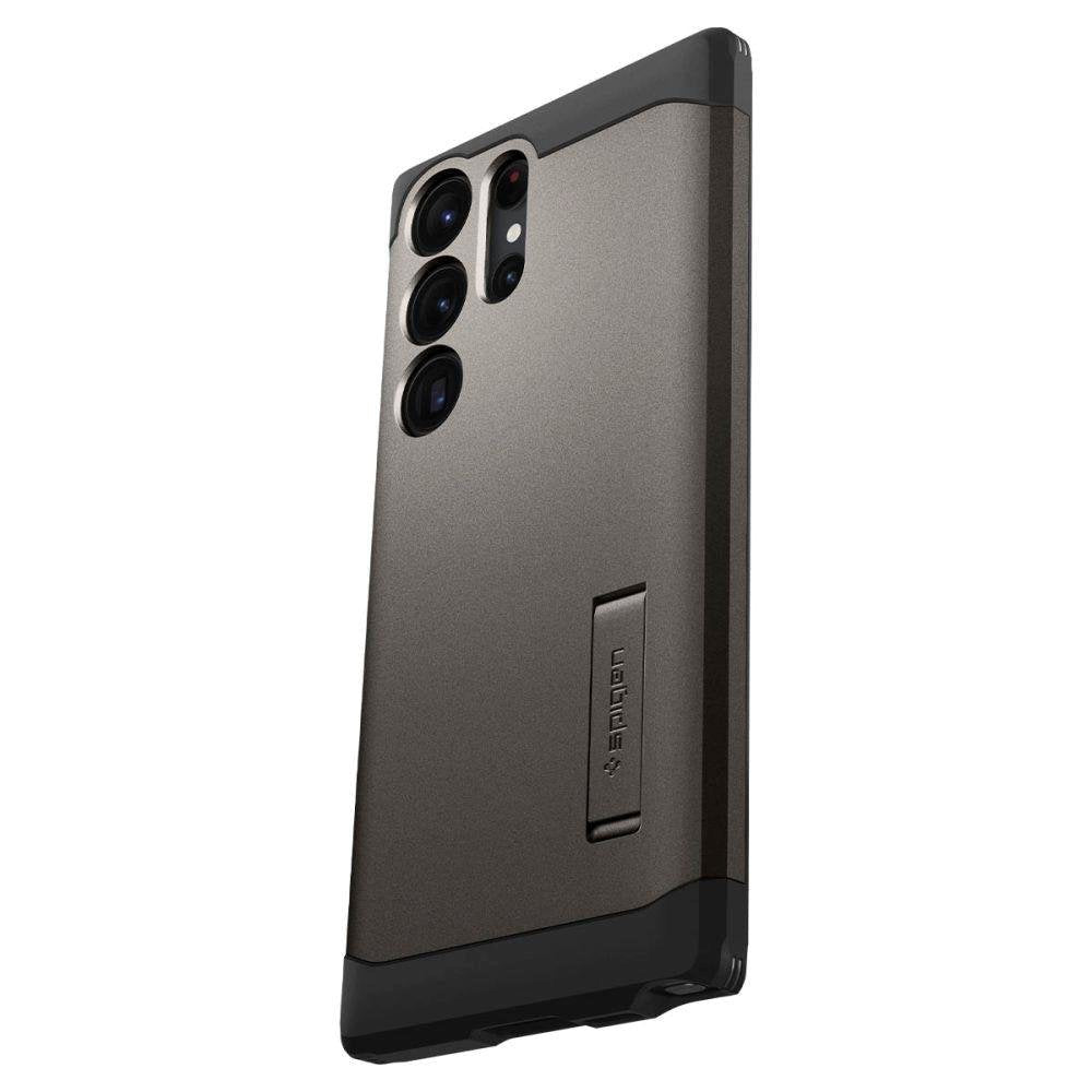 Spigen Samsung Galaxy S23 Ultra Tough Armor Case m. Kickstand - Gunmetal