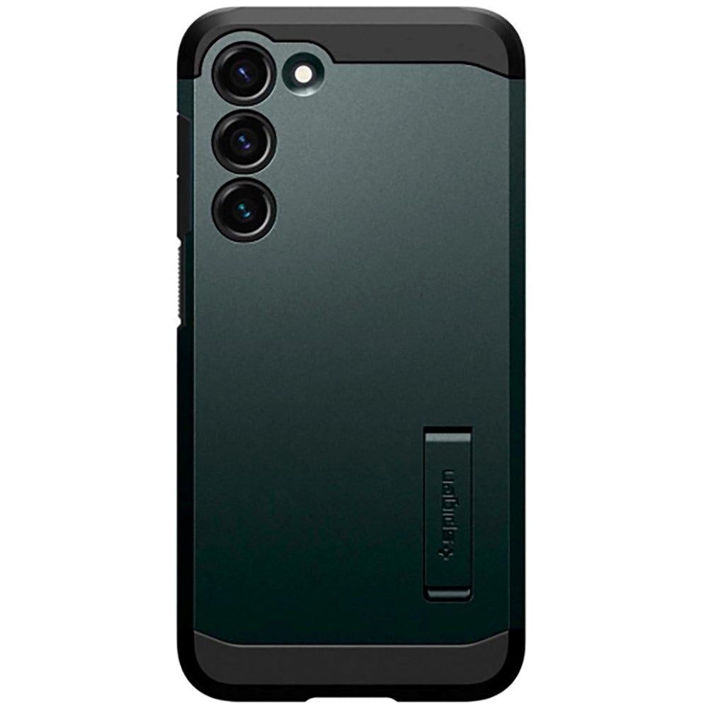 Spigen Samsung Galaxy S23 Tough Armor Case m. Kickstand - Grøn