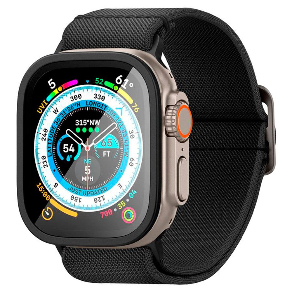 Spigen Apple Watch Ultra (49mm) Slim Pro GLAS.tR Skærmbeskyttelse - Sort