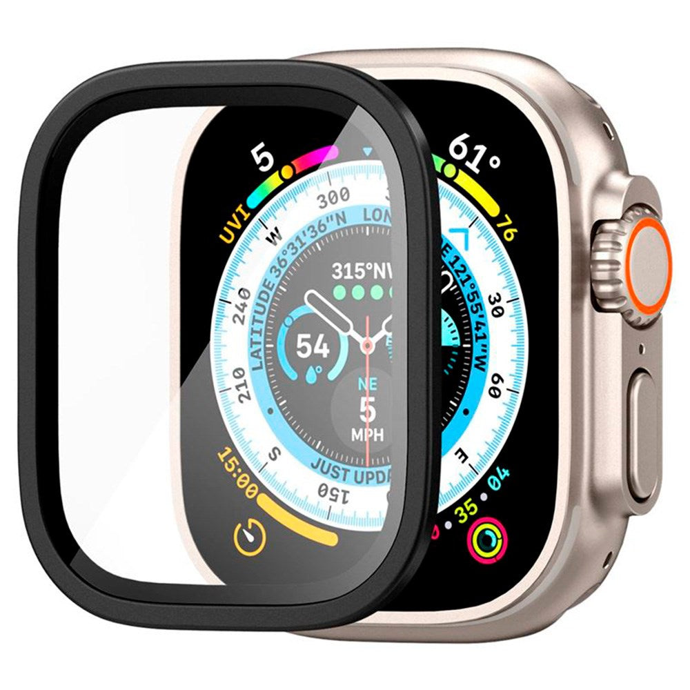 Spigen Apple Watch Ultra (49mm) Slim Pro GLAS.tR Skærmbeskyttelse - Sort