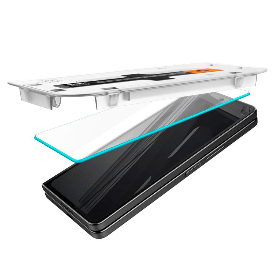Spigen EZ Fit Glas.tR Skærmbeskyttelse til Samsung Galaxy Z Fold5 - 2 stk. - Case Friendly - Gennemsigtig