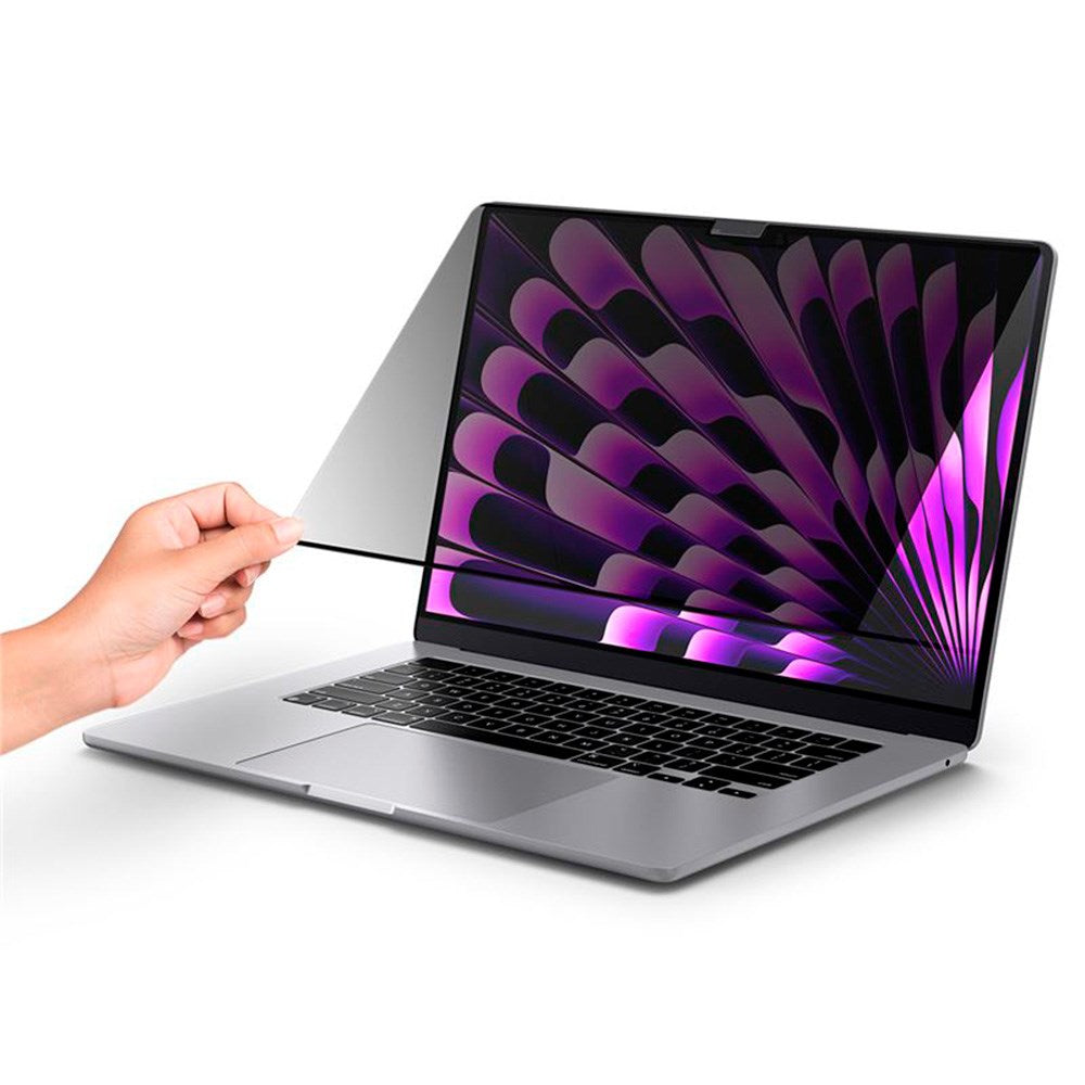 MacBook Air 15" M2/M3/M4 (2023-2025) Spigen SafeView Privacy Filter - Gennemsigtig