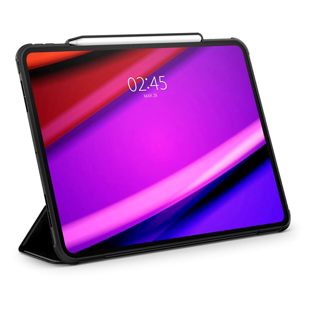 iPad Pro 13" (2025 / 2024) Spigen Rugged Armor Pro Case m. Apple Pencil Holder - Sort