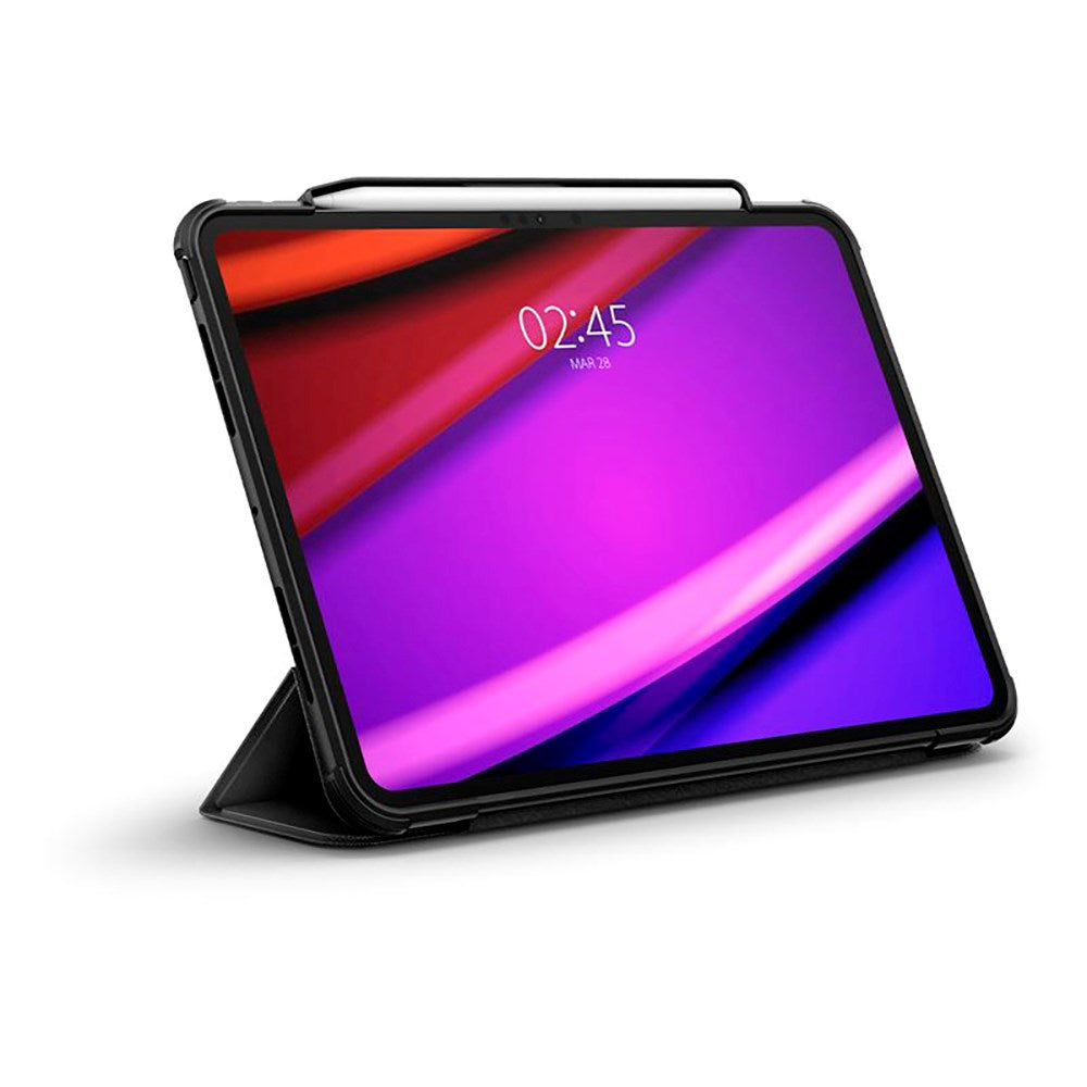 iPad Pro 11" (2025 / 2024) Spigen Rugged Armor Pro Case m. Apple Pencil Holder - Sort