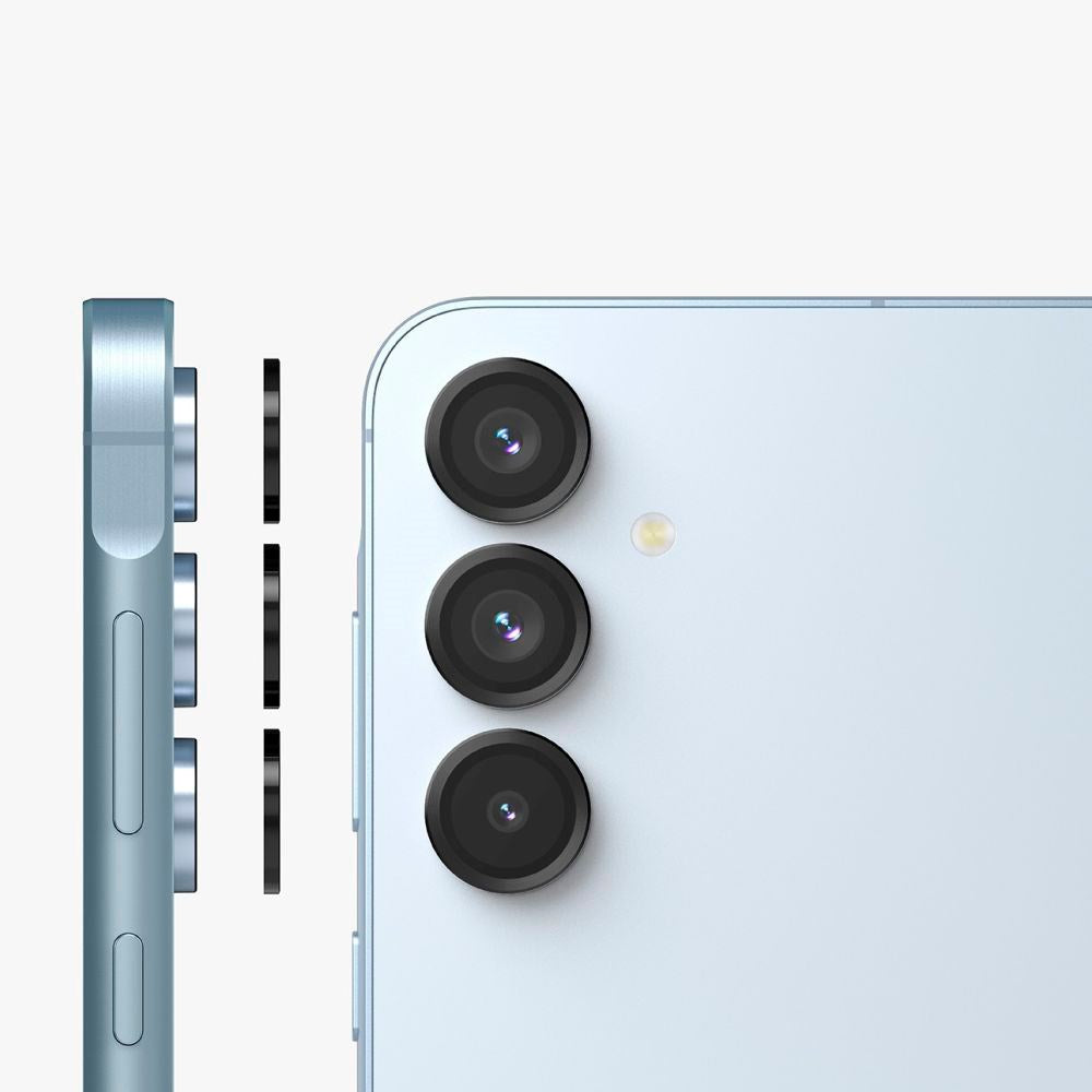 Samsung Galaxy A35 (5G) / A55 (5G) Ringke Beskyttelsesglas til Kameralinse - Sort Kant