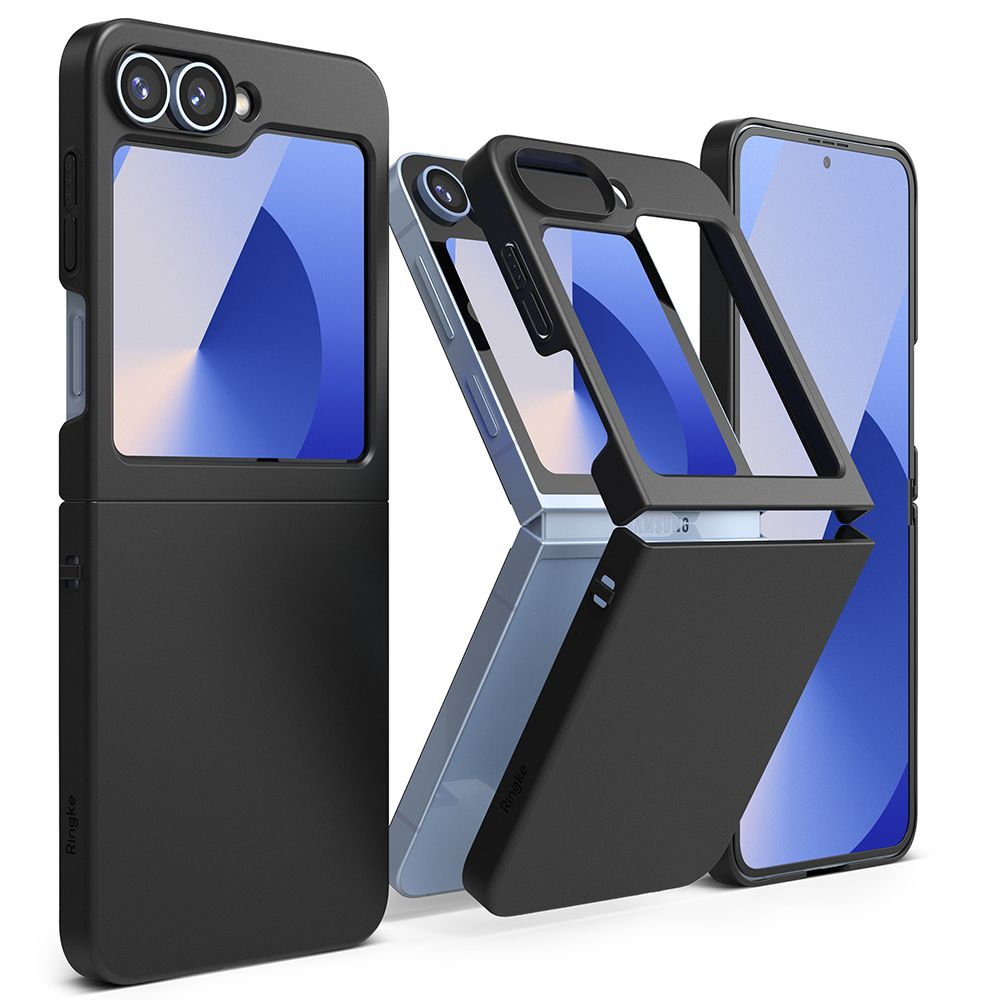Samsung Galaxy Z Flip7 FE / Flip6 - Ringke Slim - Plastik Cover - Sort