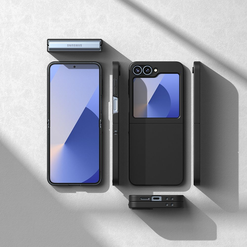 Samsung Galaxy Z Flip7 FE / Flip6 - Ringke Slim - Plastik Cover - Sort