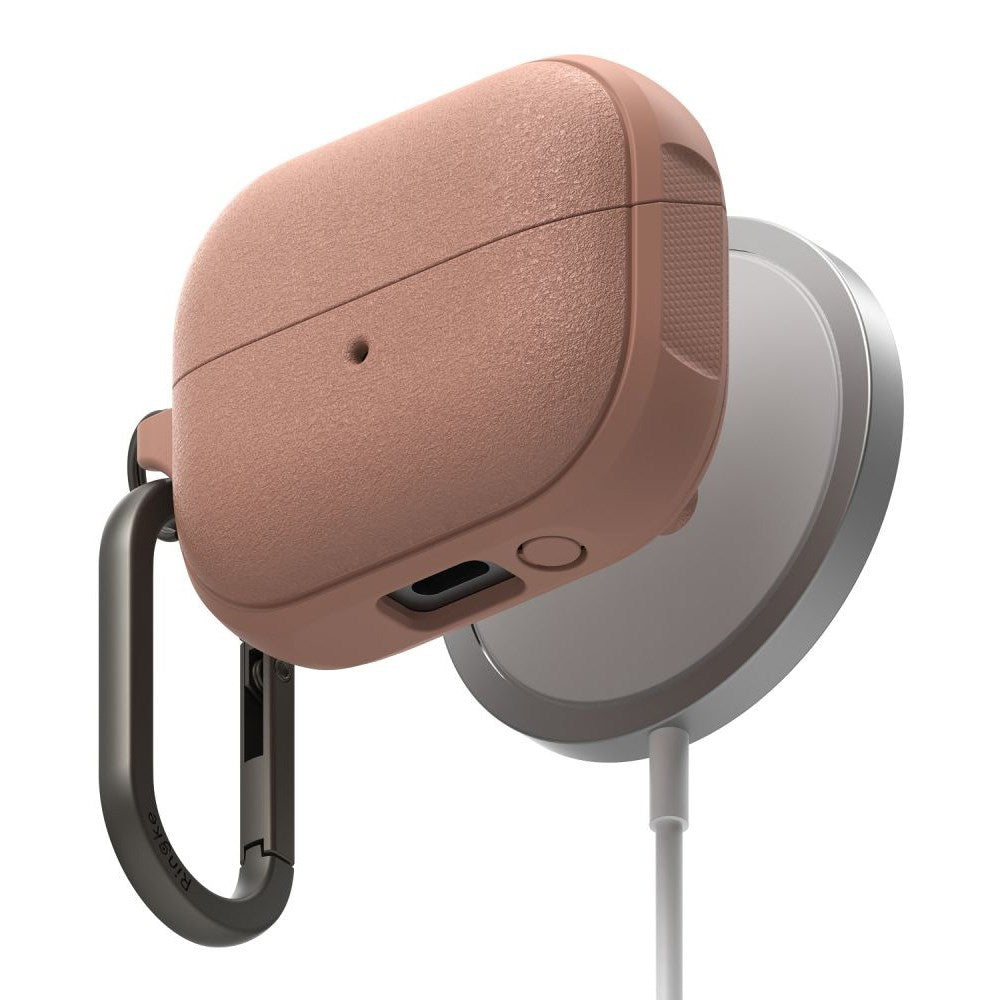 Ringke Onyx Magnetic Samsung Galaxy Buds 3 / 3 Pro Cover m. Karabinhage - MagSafe Kompatibelt - Rosa