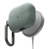 Ringke Onyx Magnetic Samsung Galaxy Buds 3 / 3 Pro Cover m. Karabinhage - MagSafe Kompatibelt - Grøn