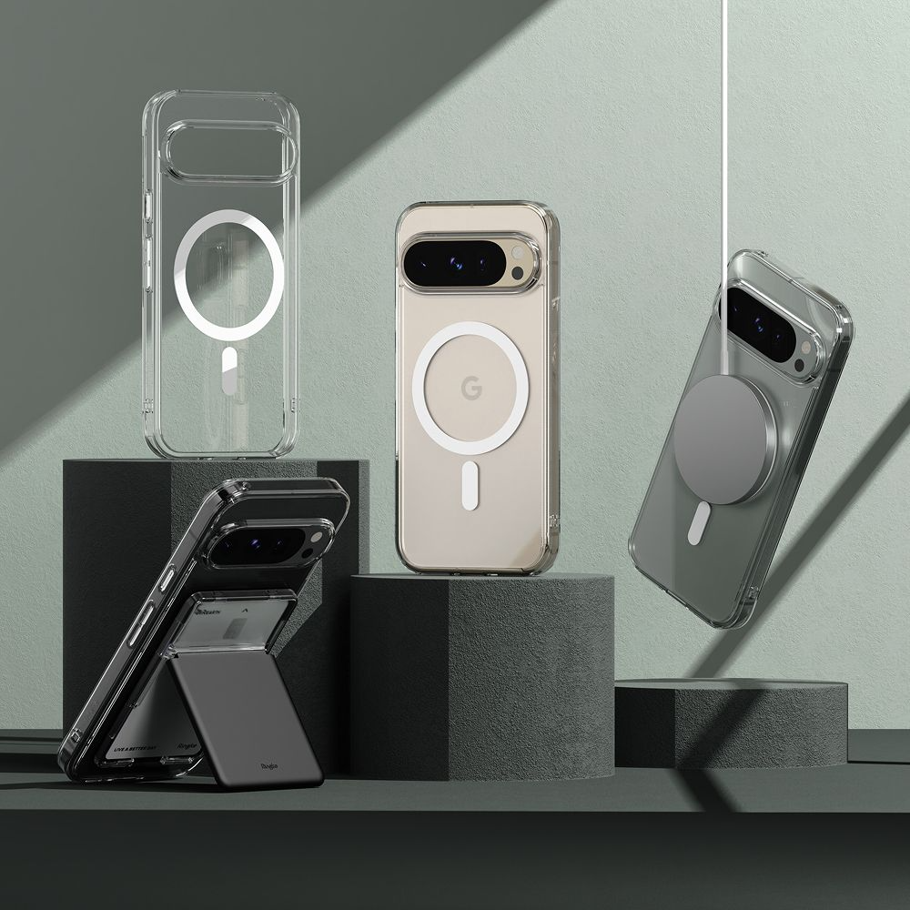 Google Pixel 9 / 9 Pro - Ringke Fusion - Fleksibelt Plastik Cover - MagSafe Kompatibel - Gennemsigtig