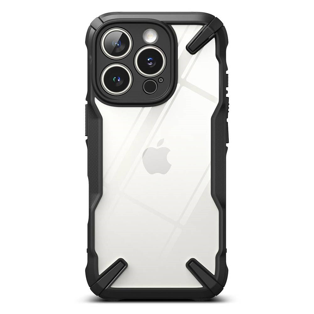 Ringke iPhone 16 Pro Max Fusion X Mobil Cover - Gennemsigtig / Sort