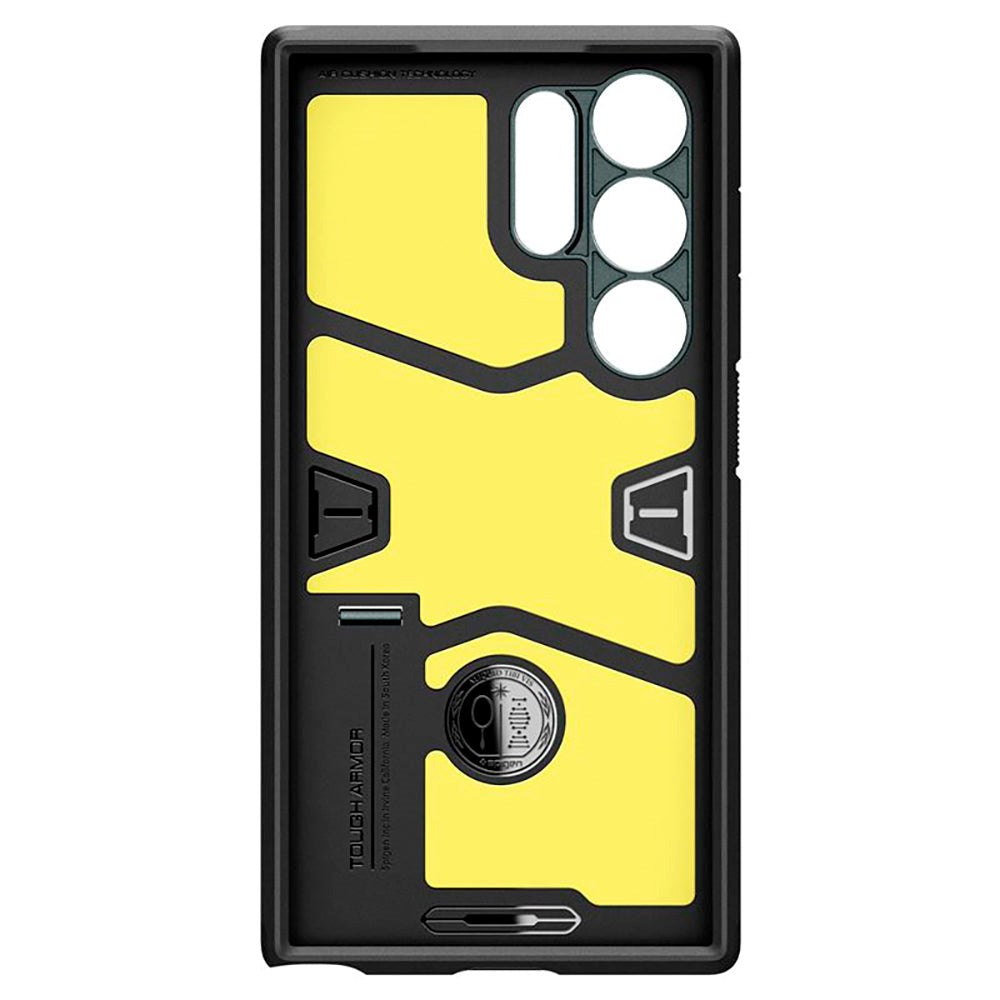 Spigen Samsung Galaxy S24 UItra Tough Armor Case m. Kickstand - Grøn