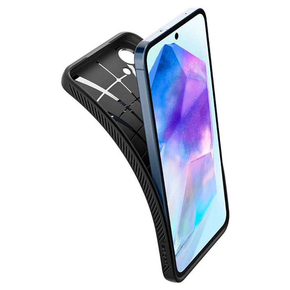 Samsung Galaxy A55 (5G) Spigen Liquid Air Mobil Cover - Sort