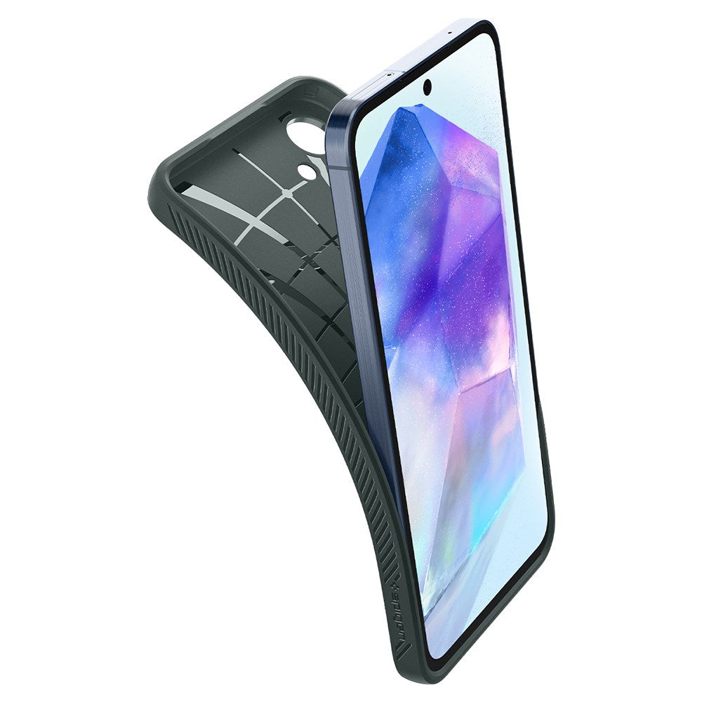 Samsung Galaxy A55 (5G) Spigen Liquid Air Mobil Cover - Grøn