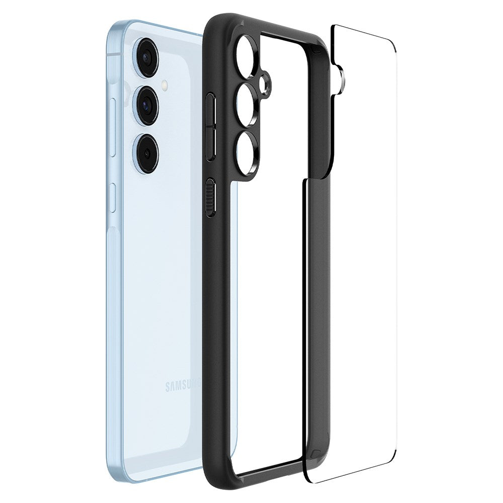 Spigen Samsung Galaxy A55 (5G) Ultra Hybrid Case - Gennemsigtig / Sort