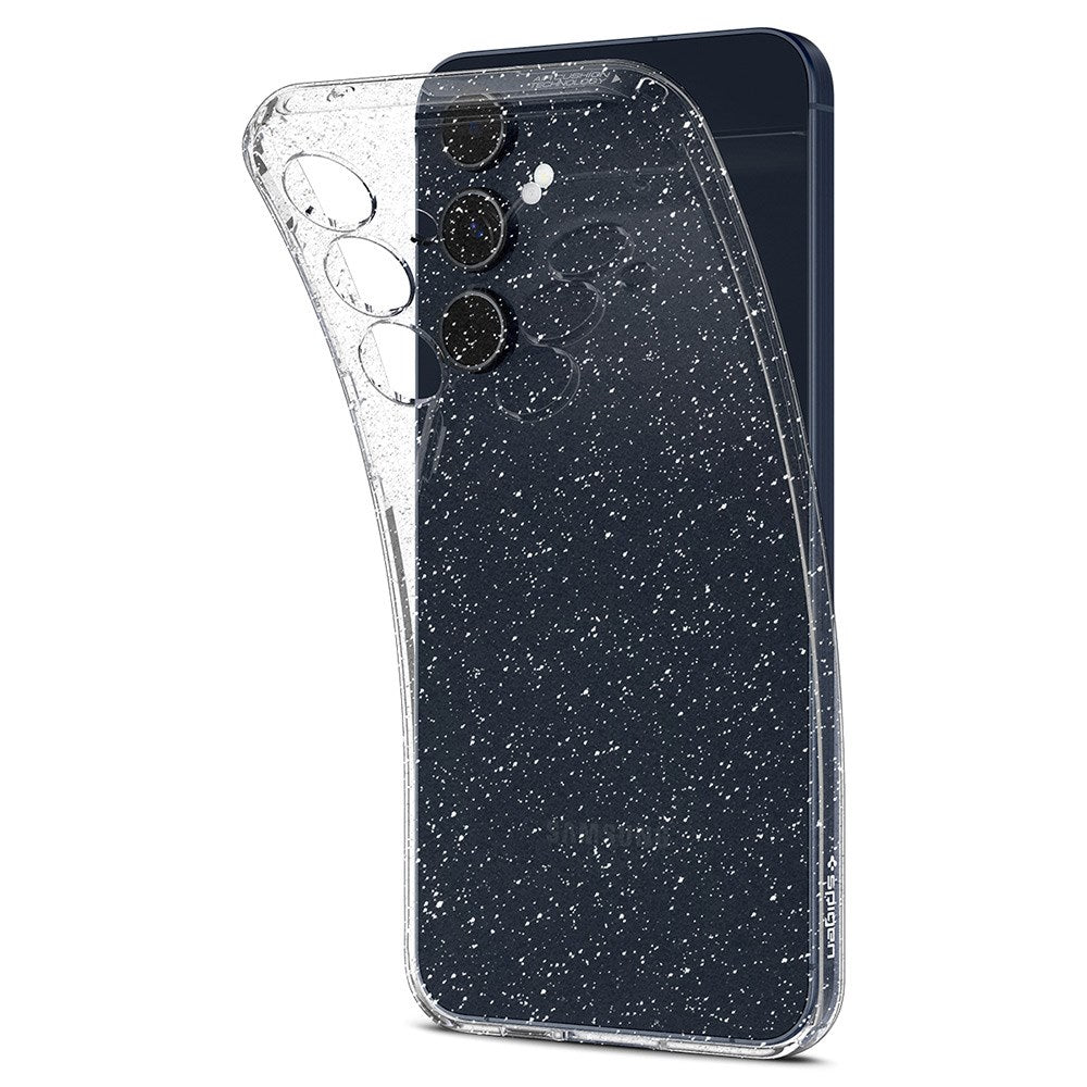 Spigen Samsung Galaxy A55 (5G) Liquid Crystal Glitter Cover - Gennemsigtig