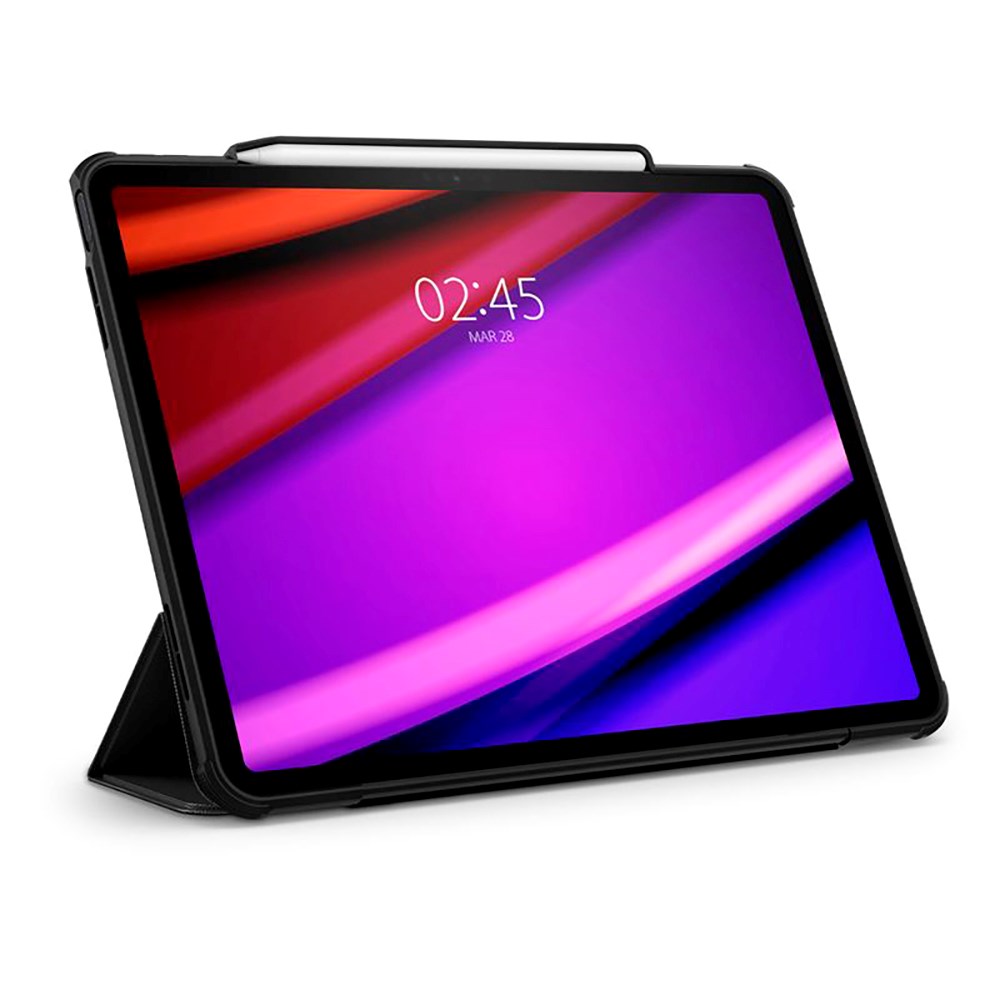 iPad Air 13" (2025 / 2024) Spigen Rugged Armor Pro Case m. Apple Pencil Holder - Sort