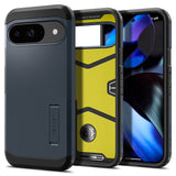 Spigen Google Pixel 9 / 9 Pro Tough Armor Cover m. Kickstand - Grå