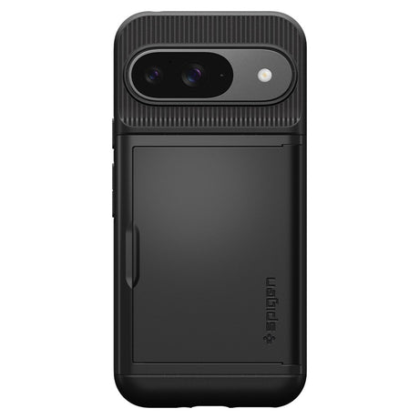 Spigen Google Pixel 9 / 9 Pro Slim Armor Cover m. Kortholder - Sort