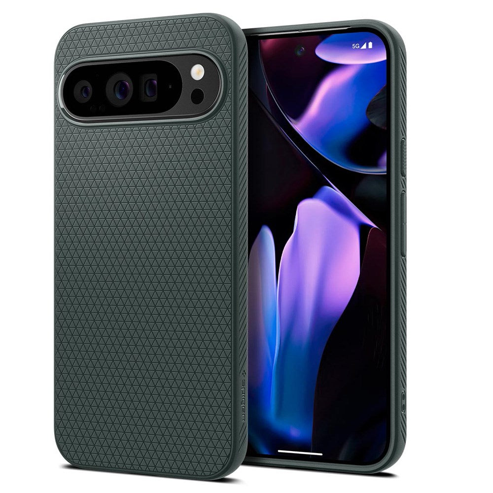 Spigen Google Pixel 9 Pro XL Liquid Air Mobil Cover - Mat Grøn