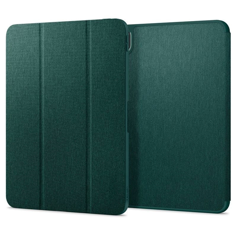 iPad Pro 11" (2025 / 2024) Spigen Urban Fit Stof Tablet Cover m. Pen Holder - Grøn