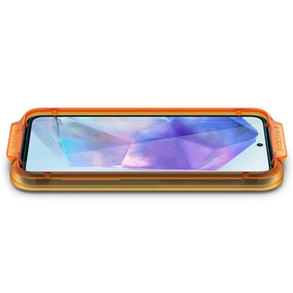 Samsung Galaxy A35 (5G) - Spigen AlignMaster Glass tR Skærmbeskyttelse - 2 stk - Case Friendly - Gennemsigtig