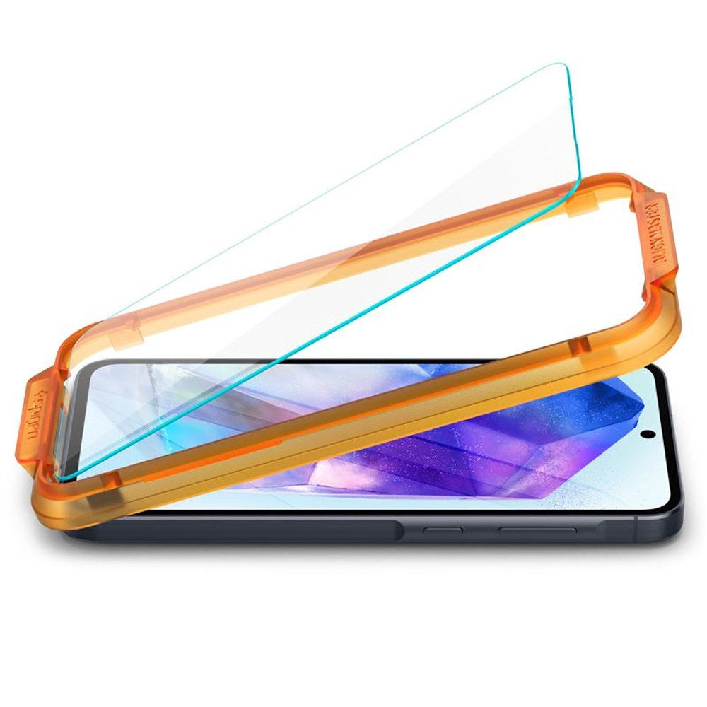 Samsung Galaxy A35 (5G) - Spigen AlignMaster Glass tR Skærmbeskyttelse - 2 stk - Case Friendly - Gennemsigtig