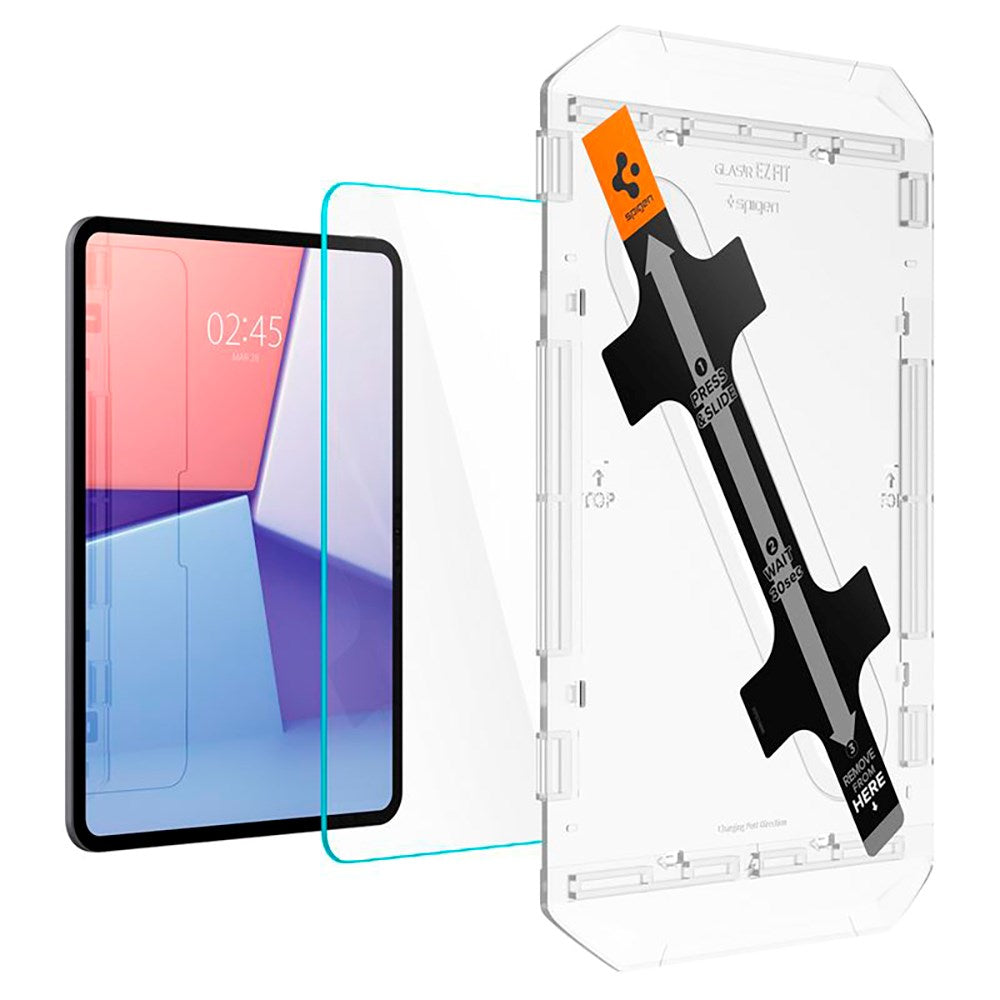 Spigen iPad Pro 11" (2025 / 2024) EZ Fit Glas.tR Skærmbeskyttelse - Case Friendly - Gennemsigtig