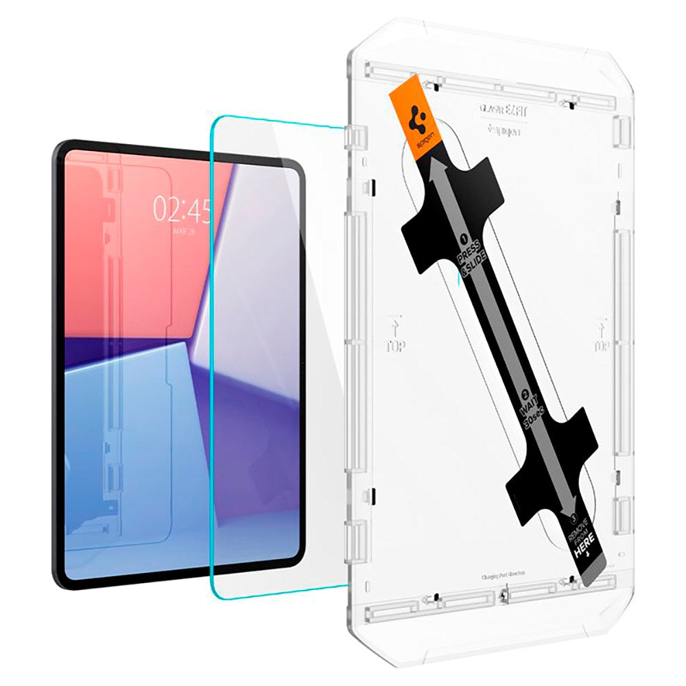 Spigen iPad Pro 13" (2025 / 2024) EZ Fit Glas.tR Skærmbeskyttelse - Case Friendly - Gennemsigtig